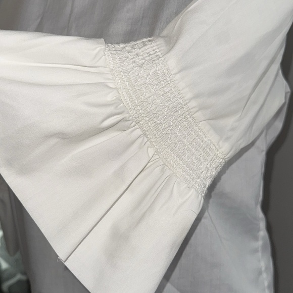 Vintage Smocked Cottegecore Cotton Blouse SZ XS - Picture 3 of 7